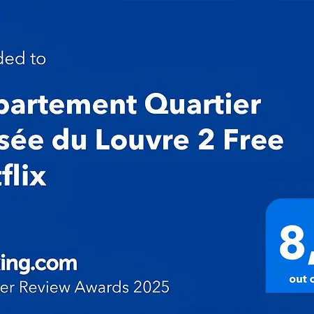 Quartier Musée Du Louvre 2 Free Netflix Appartamento *
